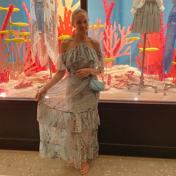 EUC BY FAR Aqua Blue Genuine Leather Mini Rachel Bag - Picture 13 of 16